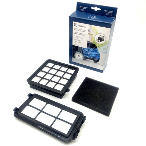 Imagem de Kit Filtro HEPA Electrolux EasyBox Plus Easy1 Easy2 FEA01