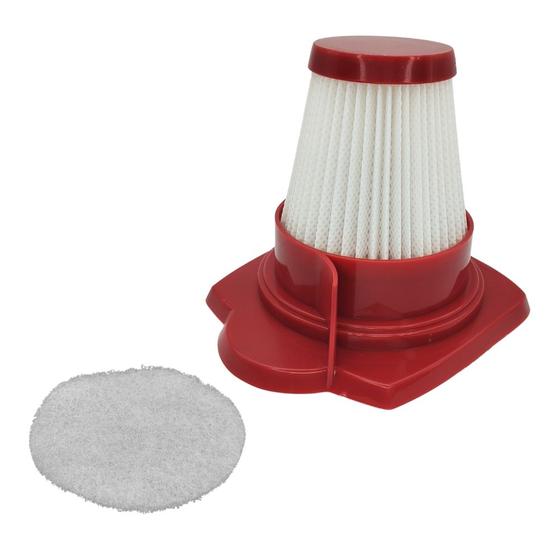 Imagem de Kit Filtro Hepa Vermelho e Espuma Compatível com Aspirador Electrolux STK12A15 A22780601 A21796701