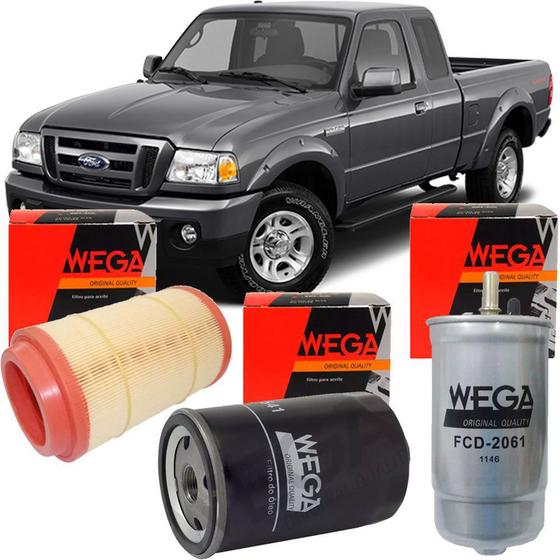 Kit filtro oleo + ar + combustivel - ranger 2006 a 2011 - kit01022 Menor preço em Kit filtro oleo + ar + combustivel - ranger 2006 a 2011 - kit01022