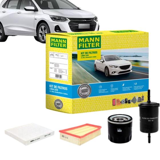 Imagem de Kit Filtro Revisão para GM Chevrolet Onix / Montana / Tracker 1.0 1.2 Turbo 3 cilindros (SP11077-4)