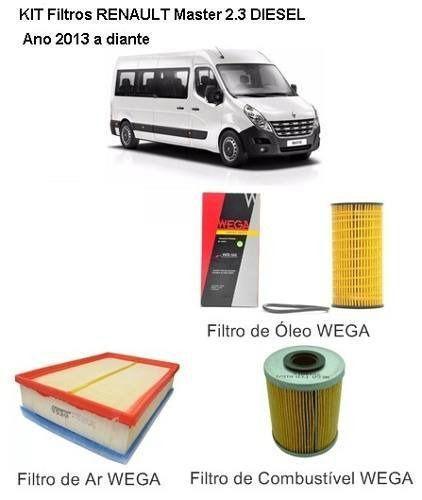 Imagem de Kit Filtros Renault Master 2013-2014-2015-2016-2017-2018