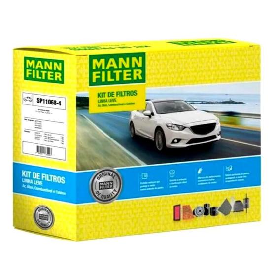 Imagem de Kit filtros revisão hyundai hb20 1.0 16v flex - mann sp110684