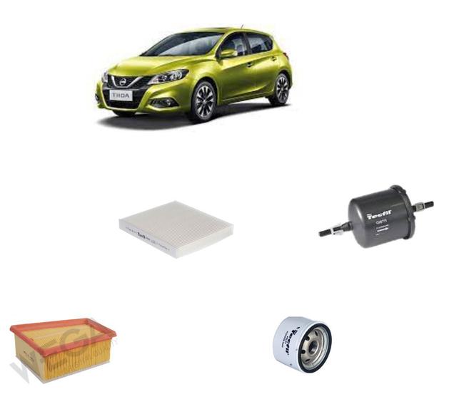 Imagem de Kit Filtros Revisão Nissan Livina 1.6 16v 09 em Diante