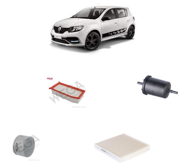 Imagem de Kit filtros revisao renault sandero 2.0 2015 em diante