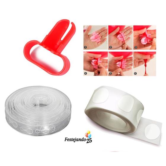 kit Fita Arco de Balões + Cola Balão Gludots 100 pontos + Amarra Balões Bexiga é ruim? kit Fita Arco de Balões + Cola Balão Gludots 100 pontos + Amarra Balões Bexiga é boa?