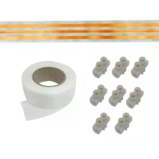 Kit Fita Elétrica 3 Pistas - 8 Metros Eletrofita 15a Adesiva Menor preço em Kit Fita Elétrica 3 Pistas - 8 Metros Eletrofita 15a Adesiva