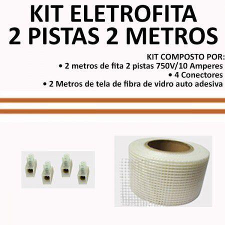 Kit Fita Elétrica Eletrofita 2 Pistas 2 Metros 750v/10amp Menor preço em Kit Fita Elétrica Eletrofita 2 Pistas 2 Metros 750v/10amp