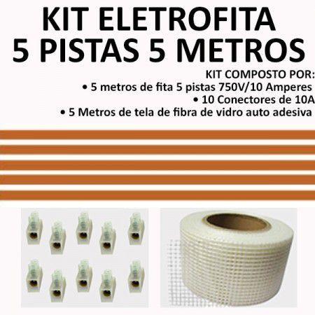 Kit Fita Elétrica P/ Ventilador Teto - 5 Metros. Eletrofita Menor preço em Kit Fita Elétrica P/ Ventilador Teto - 5 Metros. Eletrofita