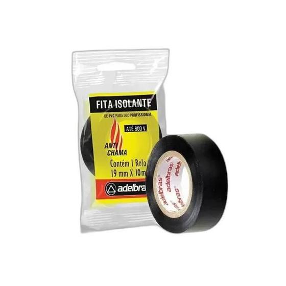 Imagem de KIT FITA ISOLANTE PROFISSIONAL PRETA 19mm X 05m C/ 60 ROLOS