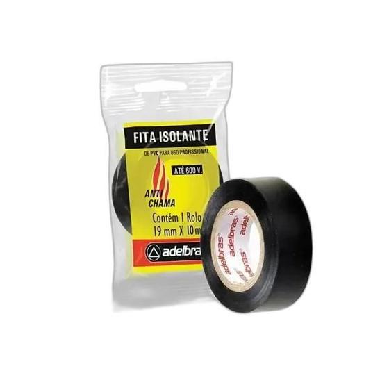 Imagem de KIT FITA ISOLANTE PROFISSIONAL PRETA 19mm X 10m C/ 60 ROLOS