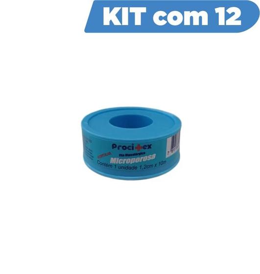 Imagem de Kit fita micropore 1,2x10 procitex 6 unidades