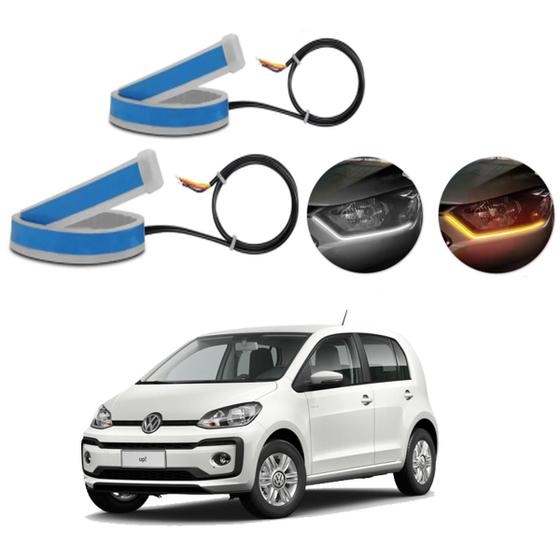 Imagem de Kit Fitas Led DRL Farol + Seta 12v 60cm UP 2018 2019 2020 2021