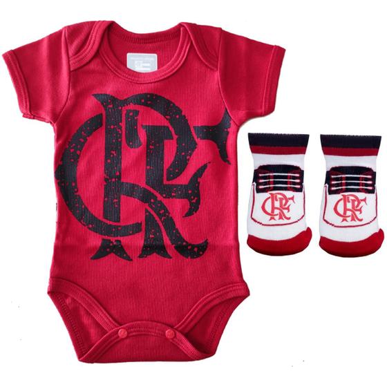 Kit Flamengo Bebê Oficial - 2x1 Menor preço em Kit Flamengo Bebê Oficial - 2x1