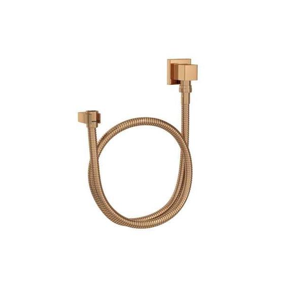 Imagem de Kit Flexível Quadrado Com Suporte Para Ducha Manual Red Gold Deca