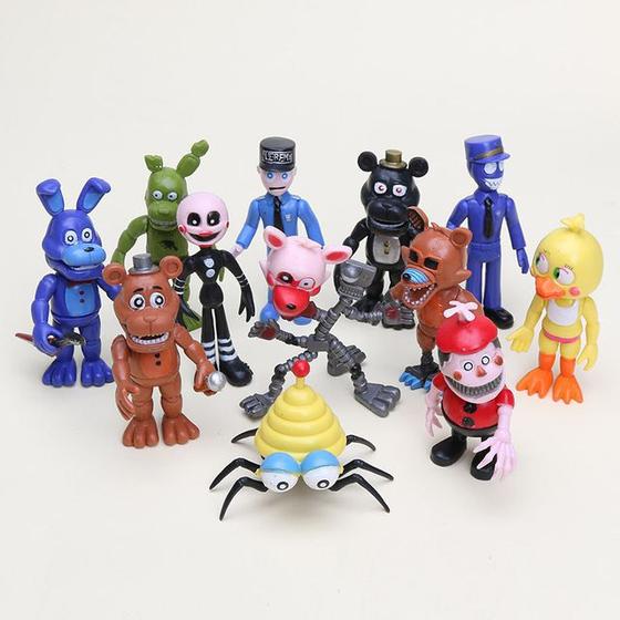 Kit Fnaf Com 12 Bonecos Five Nights At Freddy's Animatronics ...