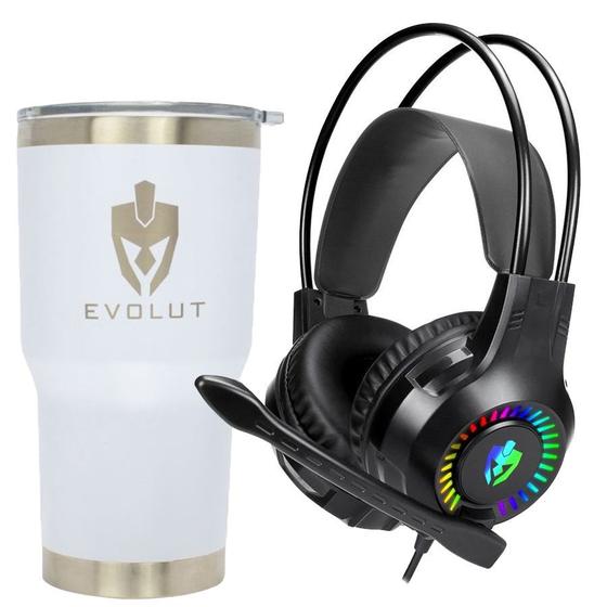 Kit Fone Gamer Apolo EG-304 + Copo Térmico C/ Tampa 473ML Menor preço em Kit Fone Gamer Apolo EG-304 + Copo Térmico C/ Tampa 473ML