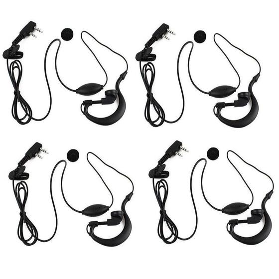 Imagem de Kit Fone Rádio Comunicador Walkie Talkie 777S 888 Uv5R Homol