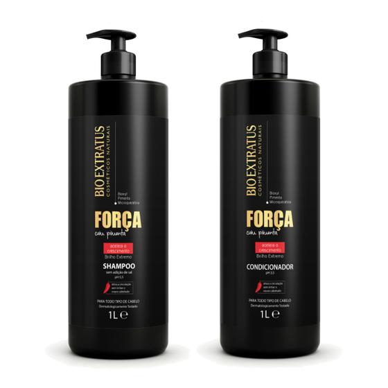 Imagem de Kit Força Com Pimenta Crescimento 2l Bio Extratus Sh+cond 1L