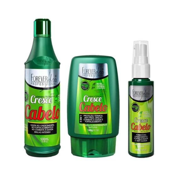 Imagem de Kit Forever Liss Cresce Cabelo Sh+Leave-in+Tonico Capilar