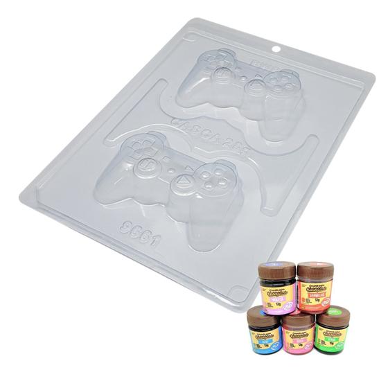 Imagem de Kit Forma De Silicone Joystick E Corantes Para Chocolate 12g