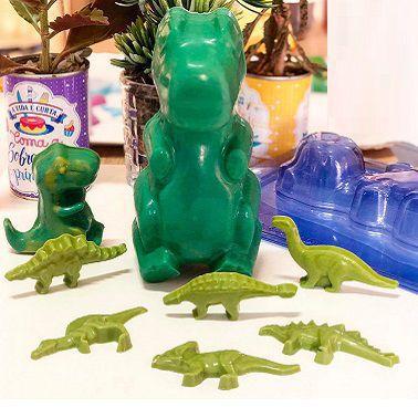 Imagem de Kit Formas de Acetato Dinossauros e Pirulito Chocolate