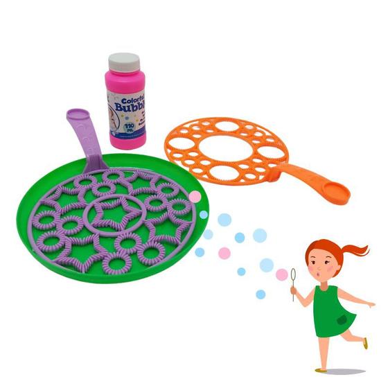 Imagem de Kit Forminha de Bolas de Sabão + Recipiente + Sabão Brinquedo Infantil