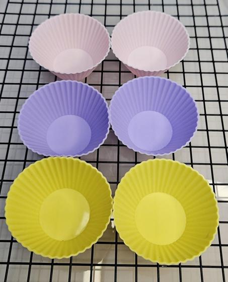 Imagem de Kit Forminhas De Cupcake/Muffin Em Silicone Redonda 6pçs