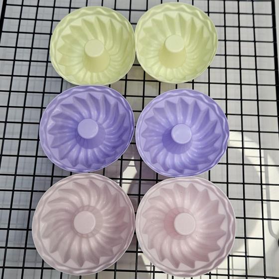 Imagem de Kit Forminhas De Cupcake/Muffin  em Silicone Redonda com Furo 6pçs