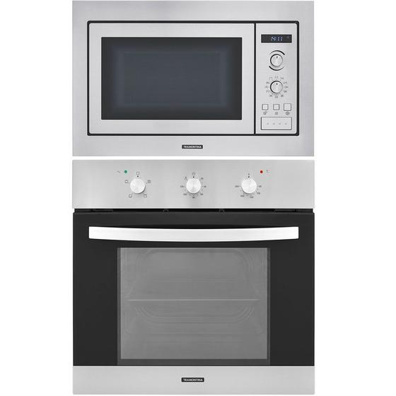 KIT Forno Elétrico 70L + Micro-ondas Com 8 Funções De Embutir Inox 220v Tramontina Menor preço em KIT Forno Elétrico 70L + Micro-ondas Com 8 Funções De Embutir Inox 220v Tramontina