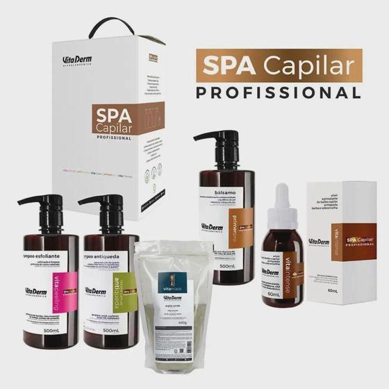 Imagem de Kit  Fortalecimento e Equilibrio SPA Capilar Vita Derm