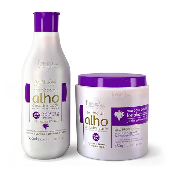 Imagem de Kit Fortificante Capilar com Shampoo de Alho e Máscara 450g