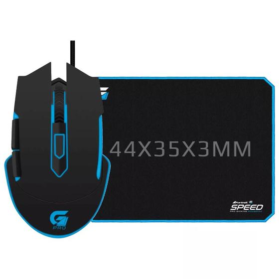 Imagem de Kit Fortrek Mouse Usb G Pro M5 E Mouse Pad Grande Speed