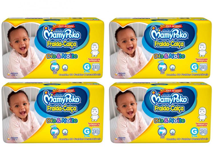 Kit Fraldas MamyPoko Dia&Noite Jumbo Calça Tam. G Menor preço em Kit Fraldas MamyPoko Dia&Noite Jumbo Calça Tam. G