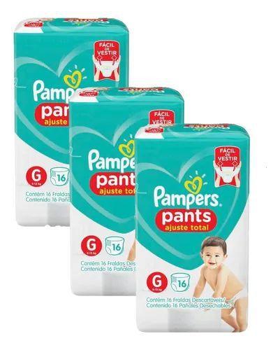 Kit Fraldas Pampers Pants Ajuste Total Tam G C/ 48 Unidades Menor preço em Kit Fraldas Pampers Pants Ajuste Total Tam G C/ 48 Unidades