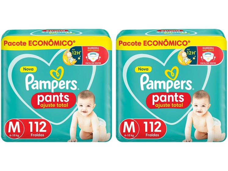 Imagem de Kit Fraldas Pampers Pants Ajuste Total Tam. M
