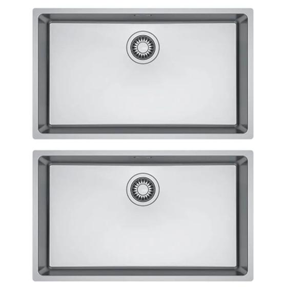 Imagem de Kit franke 2 cubas de embutir/sobrepor linea em inox 70x40cm 