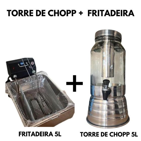 Imagem de kit fritadeira eletrica e torre de chopp