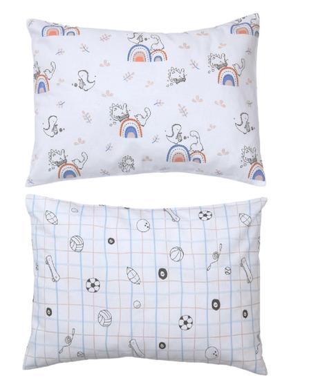 Imagem de Kit Fronha Estampada Bebê 100% Algodão c/2 unidades - Papi Baby