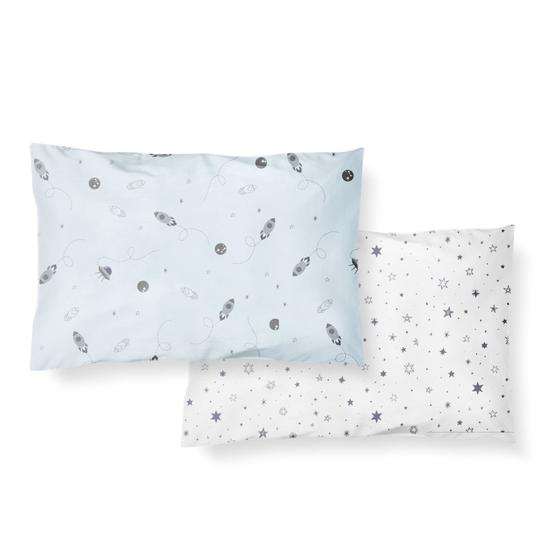 Imagem de Kit Fronha travesseiro antissufocante Bebê Estampada Composê 100% Algodão  31cmx22cm C/ 2 unidades - Papi