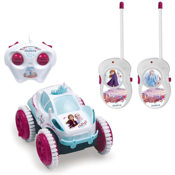 Imagem de Kit frozen walkie talkie + carro de rádio controle