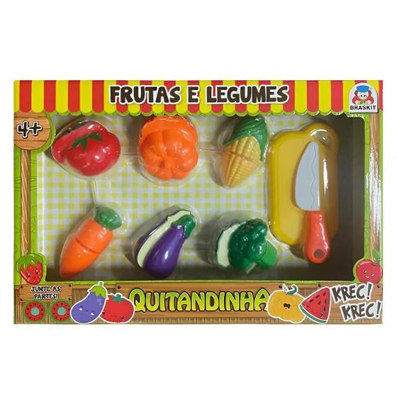 Imagem de Kit Fruta E Legumes Quitandinha Com 8 Itens 900-6 - Braskit