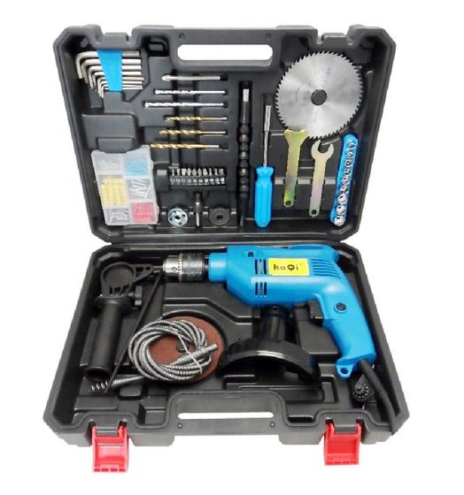 Kit Furadeira 5 em 1 Parafusadeira Serra Lixadeira Desentupidor Maleta Ferramentas 220v KaQi TS-1904 Menor preço em Kit Furadeira 5 em 1 Parafusadeira Serra Lixadeira Desentupidor Maleta Ferramentas 220v KaQi TS-1904