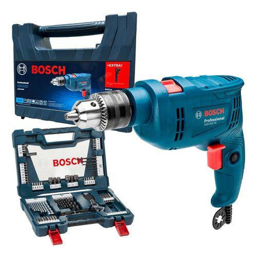 Imagem de Kit Furadeira Impacto Bosch Gsb 550 re V Line Bits Brocas 83 Peças 110v