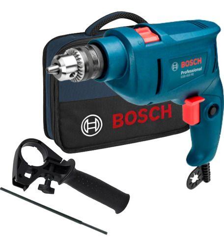 Imagem de Kit Furadeira Impacto Parafusadeira Bosch Gsb 450 Re Com Empunhadeira e Bolsa 220v