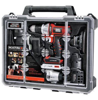 Imagem de Kit Furadeira Parafusadeira 6x1 20v Matrix Black Decker