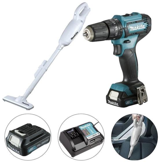 Kit furadeira parafusadeira hp333dwyx3 + aspirador cl106fdzw 12v makita bivolt kithp333+cl106 é boa?