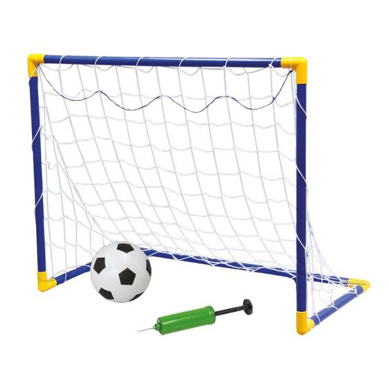 Imagem de Kit Futebol Mini Gol com Rede Bola Bomba de Ar Pais & Filhos
