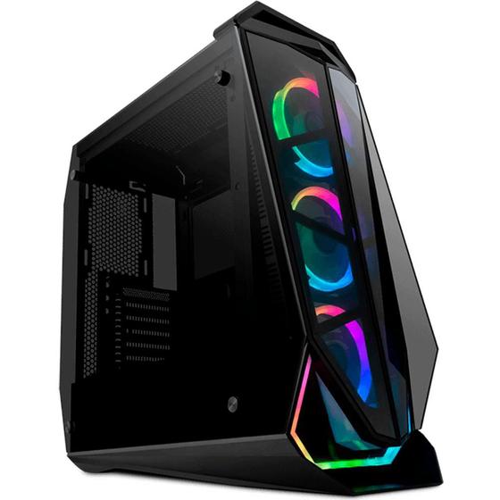 Imagem de Kit Gabinete Pichau Seraph E RGB + Fonte Mancer Thunder 600W