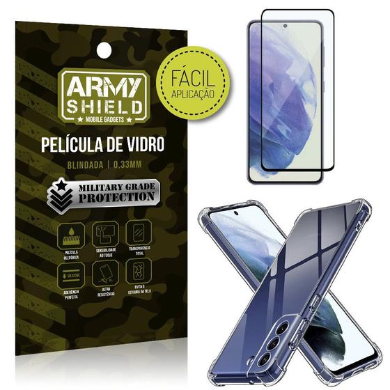 Imagem de Kit Galaxy S21 FE Capinha + Película de Vidro 3D - Armyshield