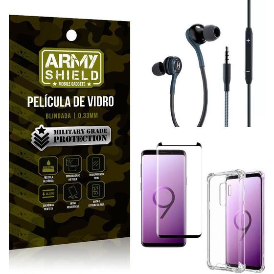 Imagem de Kit Galaxy S9 Plus Fone Extreme+Capa Anti Shock+Película 3D Homologação: 63311603111